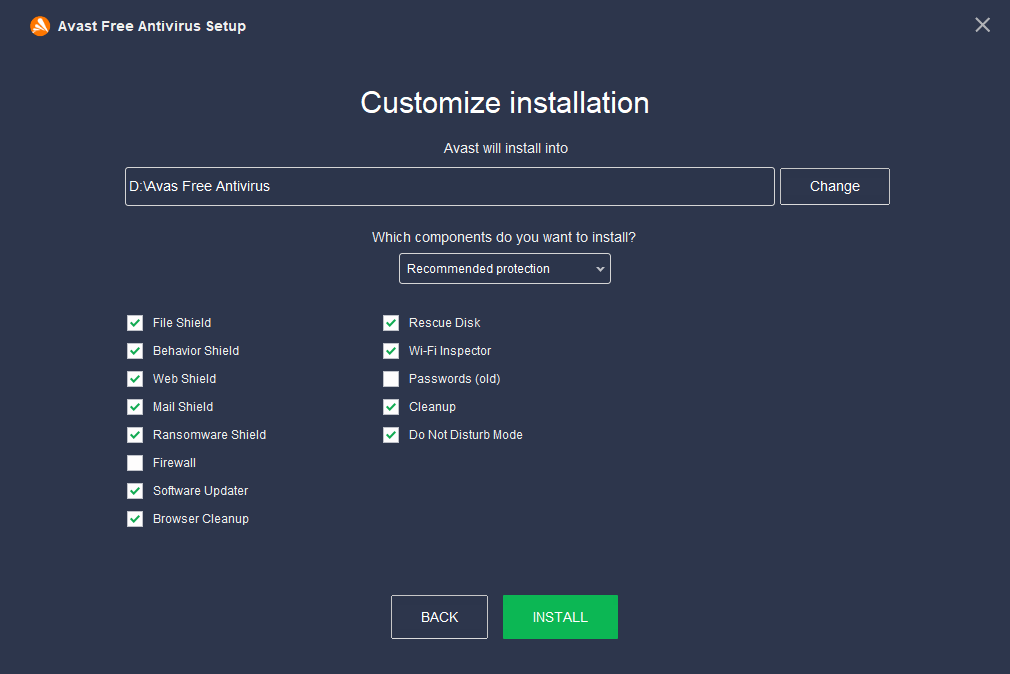 install Avast Free Antivirus